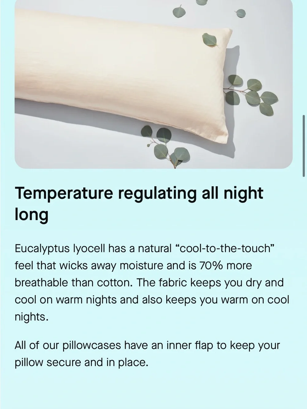 Pluto Light Blue Pillowcase — Silky-Soft Cooling Cover